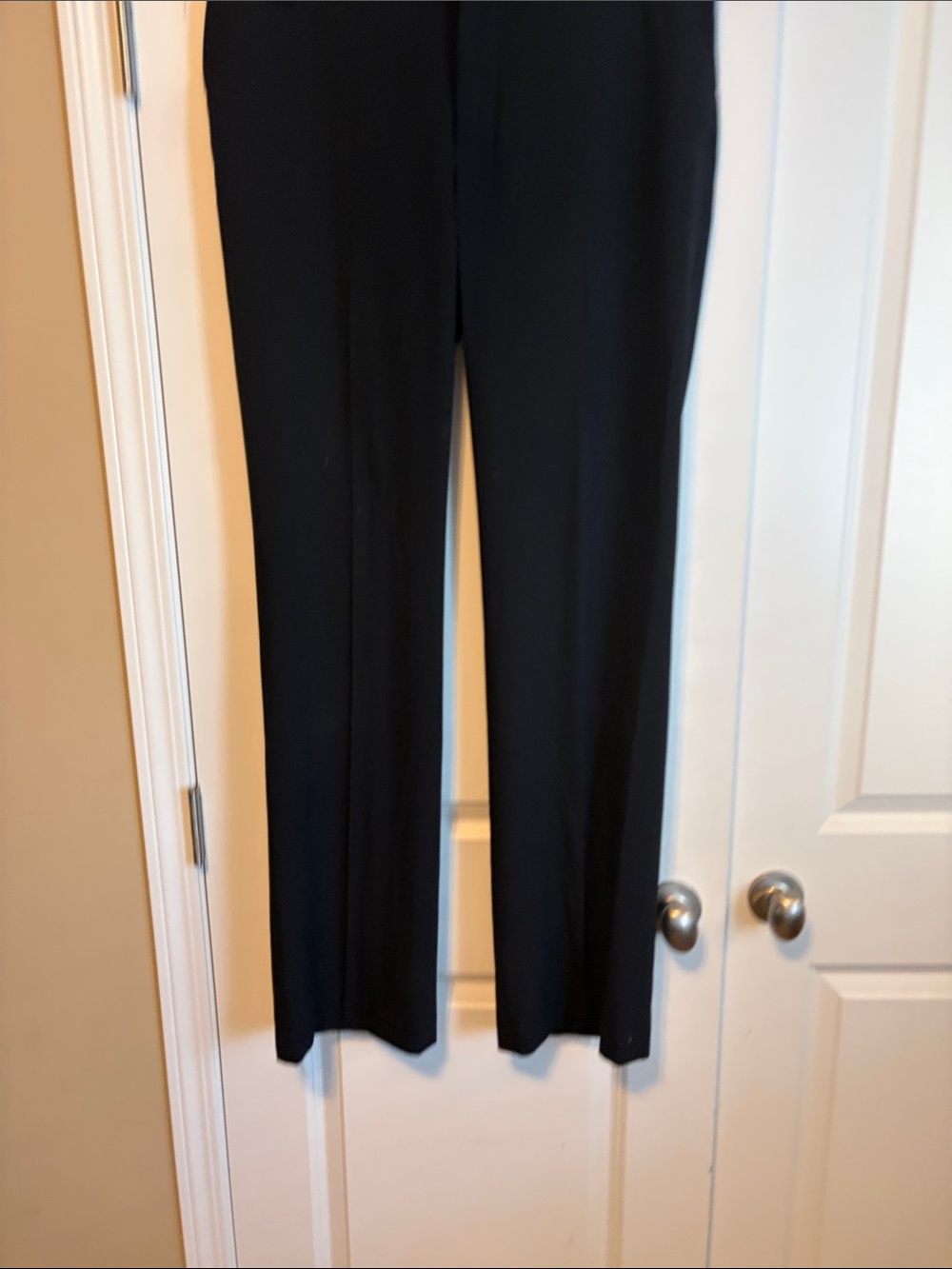 Zara Black Straight-Leg Women's Trousers